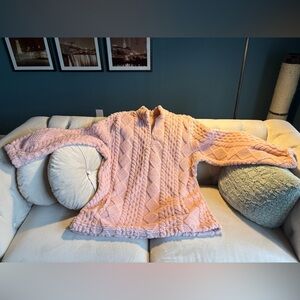 NWOT Pink Cable Knit Tunic Sweater - adorable!